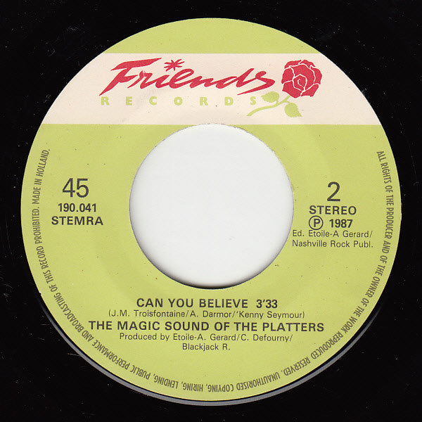 The Magic Platters : Let Me Go And Live Again (7", Single)