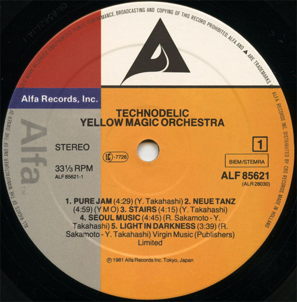 Yellow Magic Orchestra : Technodelic (LP, Album)