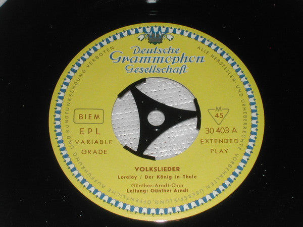 Günther Arndt With The Der Günther-Arndt-Chor : Volkslieder (7", EP)
