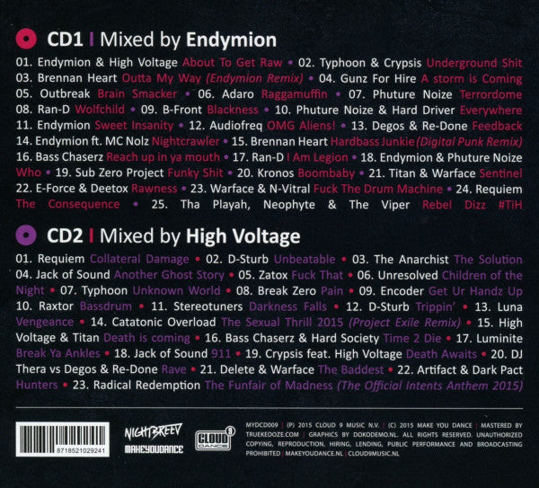 Endymion & High Voltage (3) : Raw Hardstyle Volume.03 (2xCD, Mixed)