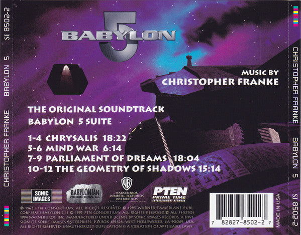 Christopher Franke : Babylon 5 (CD, Album, RE, RP)