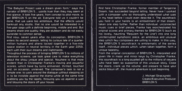 Christopher Franke : Babylon 5 (CD, Album, RE, RP)
