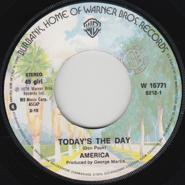 America (2) : Today's The Day (7", Single)