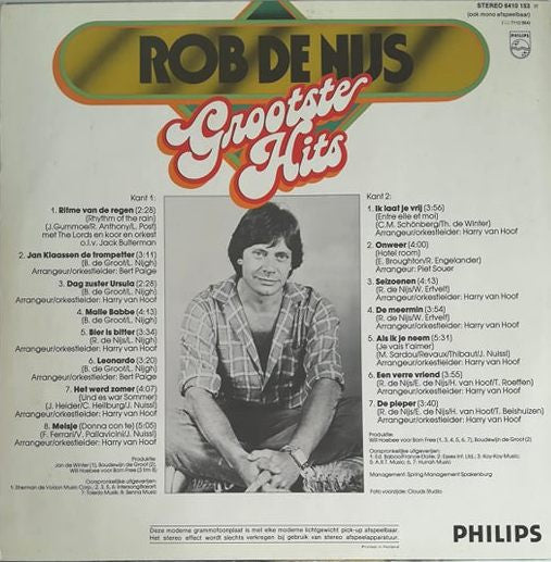 Rob de Nijs : Grootste Hits (LP, Comp)