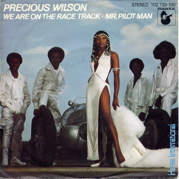 Precious Wilson : We Are On The Race Track / Mr. Pilot Man (7", Single)