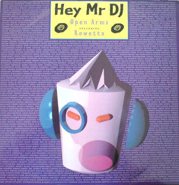 Open Arms Featuring Rowetta : Hey Mr DJ (12")