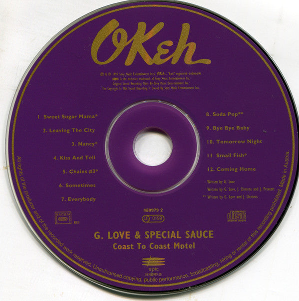G. Love & Special Sauce : Coast To Coast Motel (CD, Album)