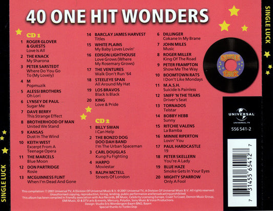 Various : 40 One Hit Wonders - Single Luck (2xCD, Comp)