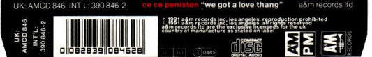 Ce Ce Peniston : We Got A Love Thang (CD, Single)