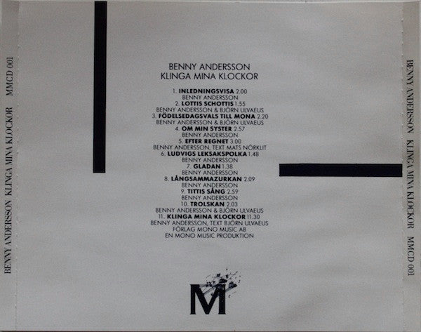 Benny Andersson : Klinga Mina Klockor (CD, Album)