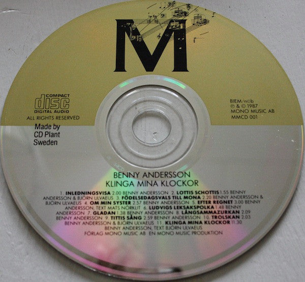 Benny Andersson : Klinga Mina Klockor (CD, Album)