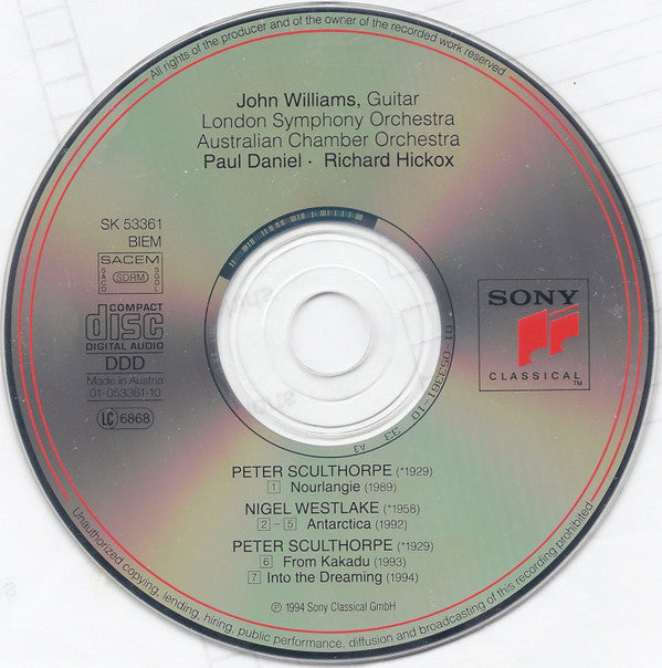 John Williams (7), Peter Sculthorpe, Nigel Westlake : From Australia (CD)