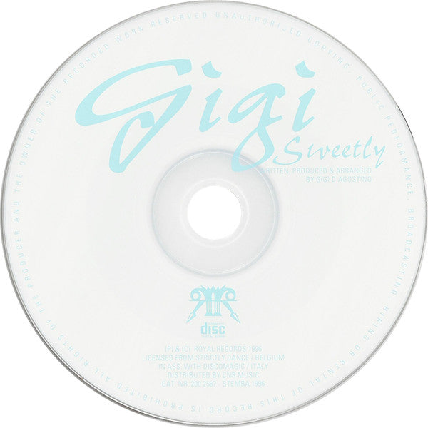 Gigi D'Agostino : Sweetly (CD, Single, Car)