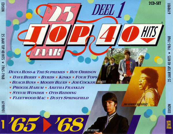 Various : 25 Jaar Top 40 Hits - Deel 1 - 1965-1968 (2xCD, Comp)