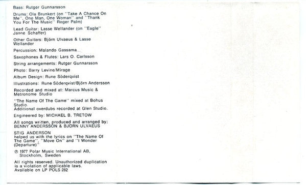 ABBA : The Album (Cass, Album)