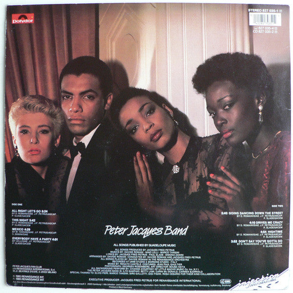 Peter Jacques Band : Dancing In The Street (LP, Album)