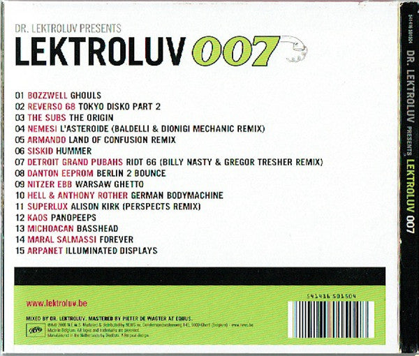 Dr. Lektroluv : Lektroluv 007 (CD, Mixed)