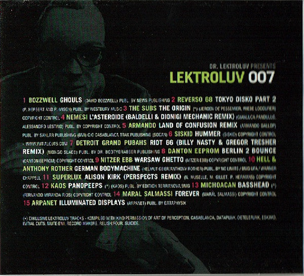 Dr. Lektroluv : Lektroluv 007 (CD, Mixed)