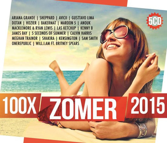 Various : 100x Zomer 2015 (5xCD, Comp)