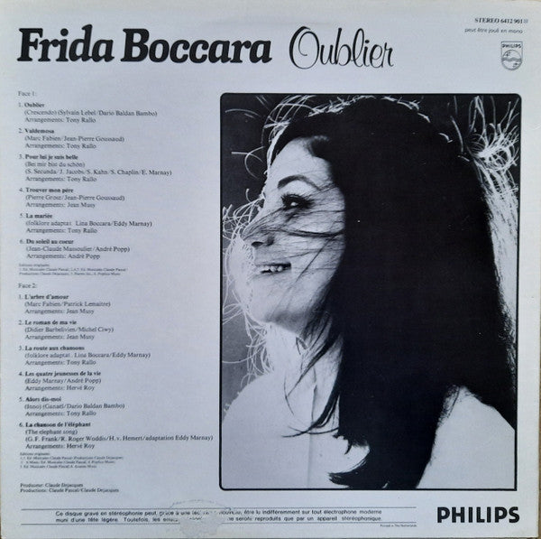 Frida Boccara : Oublier (LP, Album)