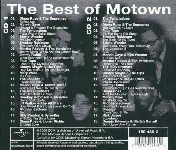Various : The Best Of Motown  (2xCD, Comp)