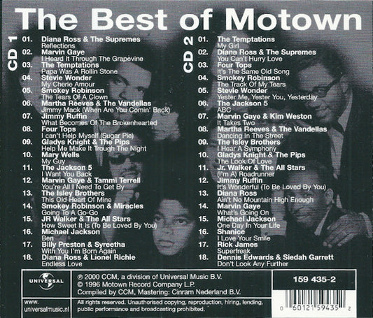 Various : The Best Of Motown  (2xCD, Comp)