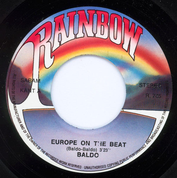 Baldo (2) : Europe On The Beat (7")