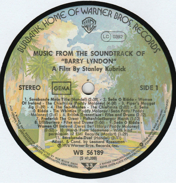 Various : Barry Lyndon (LP, Comp)