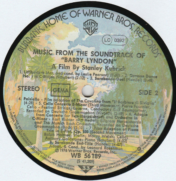 Various : Barry Lyndon (LP, Comp)