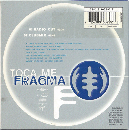 Fragma : Toca Me (CD, Single)