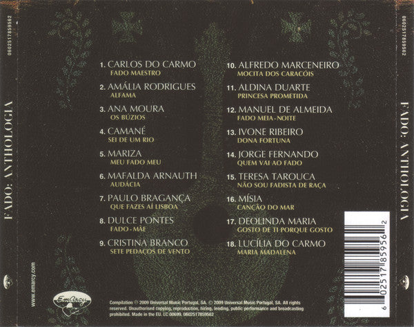 Various : Fado: Anthologia (CD, Comp)
