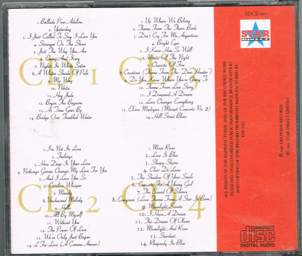 Richard Clayderman : Especially For You (4xCD, Comp)
