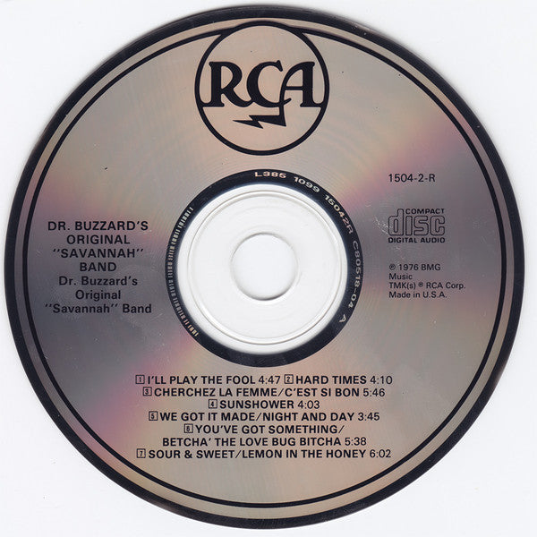 Dr. Buzzard's Original Savannah Band : Dr. Buzzard's Original "Savannah" Band (CD, Album, RM, RP)