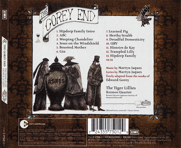 The Tiger Lillies With Kronos Quartet : The Gorey End (CD, Album, Copy Prot.)