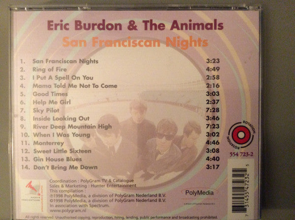 Eric Burdon & The Animals : San Franciscan Nights (CD, Comp)