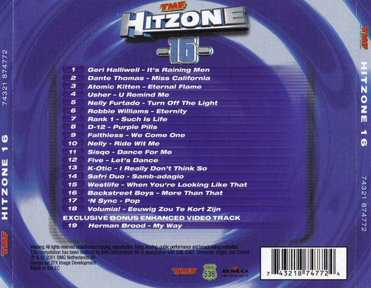 Various : TMF Hitzone 16 (CD, Comp, Enh)