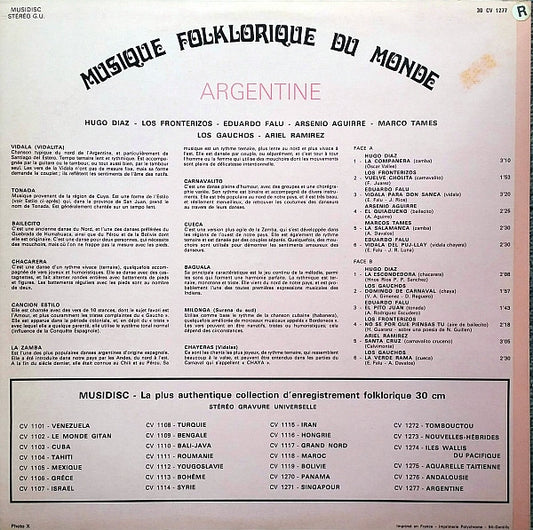 Various : Argentine (LP, Comp)