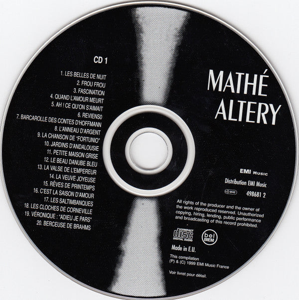 Mathé Altéry : Mathé Altéry (2xCD, Comp, RM)