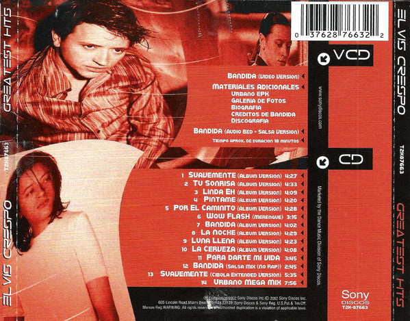 Elvis Crespo : Greatest Hits (CD, Comp, RM + VCD, NTSC)