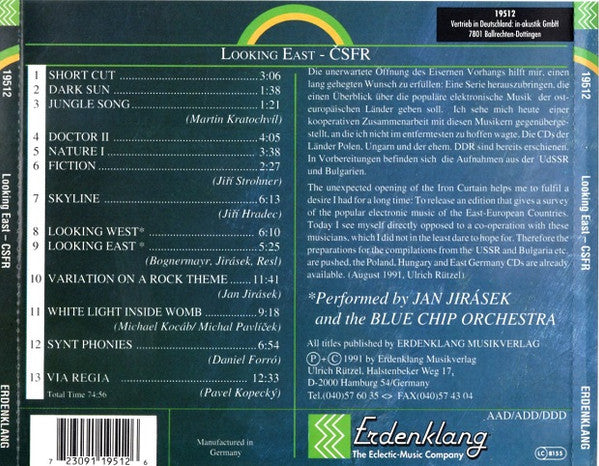 Various : Looking East - Electronic East - Synthesizer Music From ČSFR (CD, Comp)