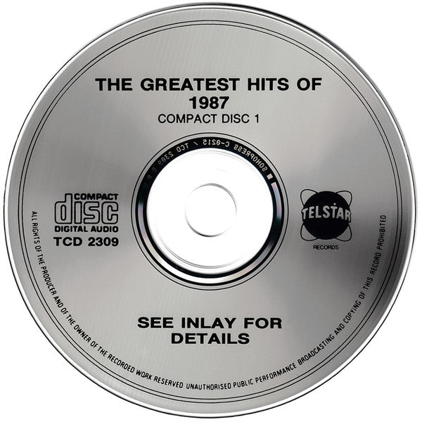 Various : The Greatest Hits Of 1987 (2xCD, Comp)