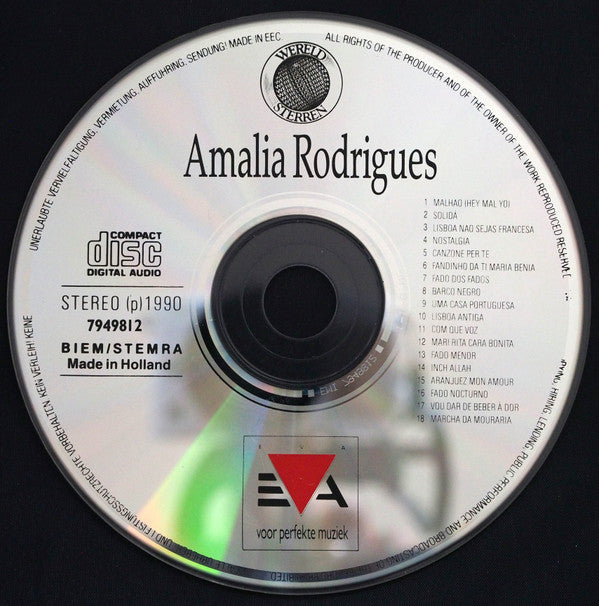 Amália Rodrigues : Het Beste Van Amalia Rodrigues (CD, Comp)