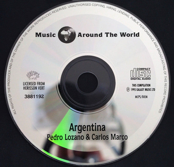 Pedro Lozano, Carlos Marco : Music Around The World: Argentina (CD, Album, Comp)