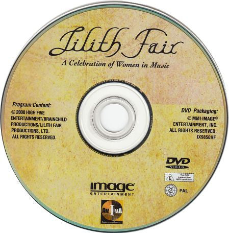 Various : Lilith Fair - A Celebration Of Women In Music (DVD-V, Comp, PAL)