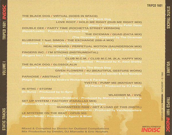 Various : Static Tracks Volume One (CD, Comp, Mixed)