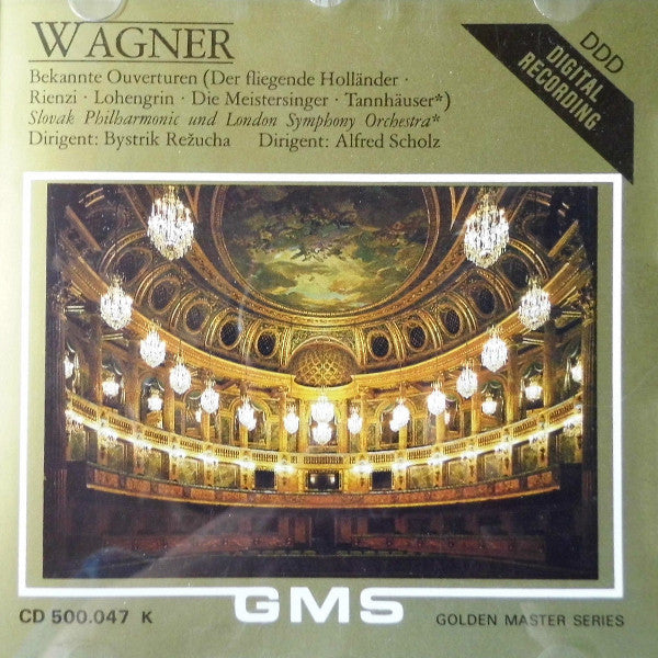 Richard Wagner - Slovak Philharmonic Orchestra Dirigent: Bystrík Režucha, London Symphony Orchestra (2) Dirigent: Alfred Scholz : Bekannte Ouverturen (CD, Comp)