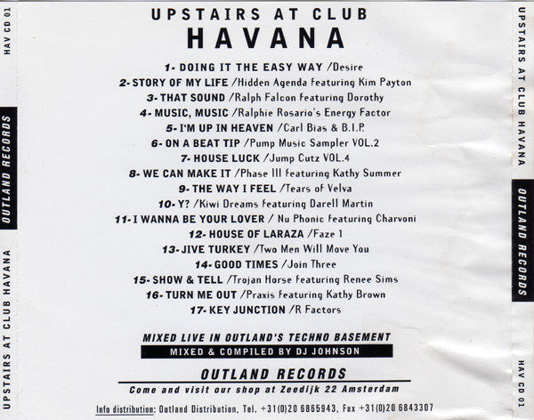 Various : Upstairs At Club Havana (CD, Mixed)