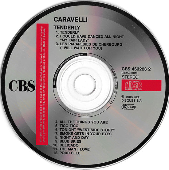 Caravelli & His Orchestra : Tenderly (CD, Album)