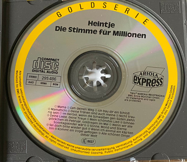 Heintje : Die Stimme Für Millionen (CD, Comp)