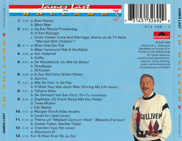 James Last : In Holland 3 (De 28 Mooiste Hollandse Hits) (CD, Album)